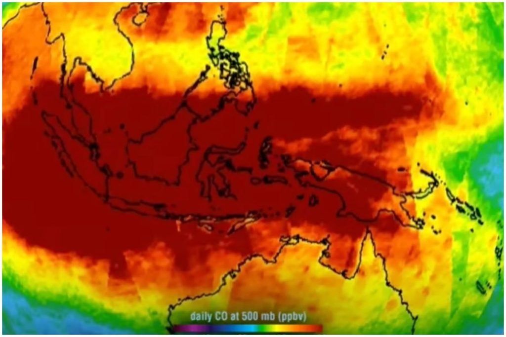 Sebaran karbon monoksida Indonesia