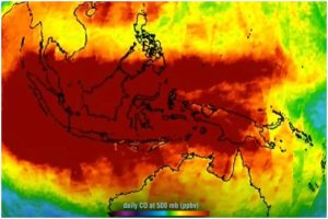 Sebaran karbon monoksida Indonesia