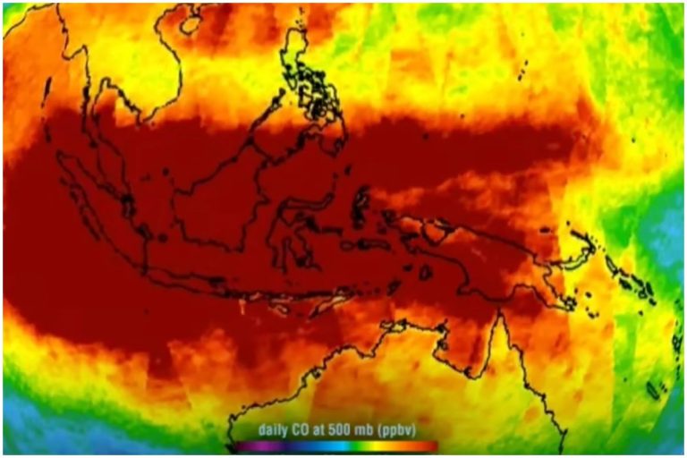 Sebaran karbon monoksida Indonesia