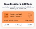 Kabut asap menyelimuti Batam dengan jarak pandang 2-3 kilometer