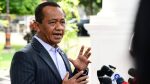 Bahlil Lahadalia memberikan keterangan mengenai pemadaman listrik di Batam.